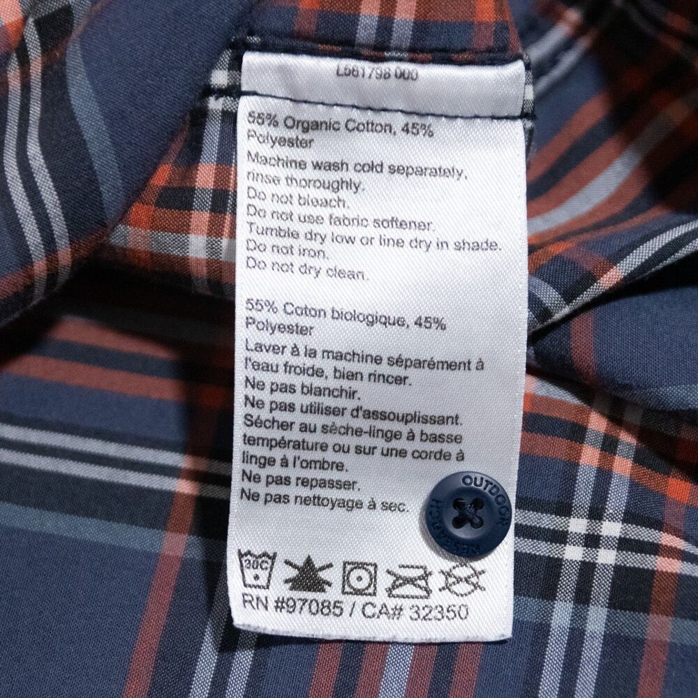 Outdoor Research Men's Seapine Short Sleeve Plaid Button Shirt Pocket XL Hiking - Picture 4 of 5